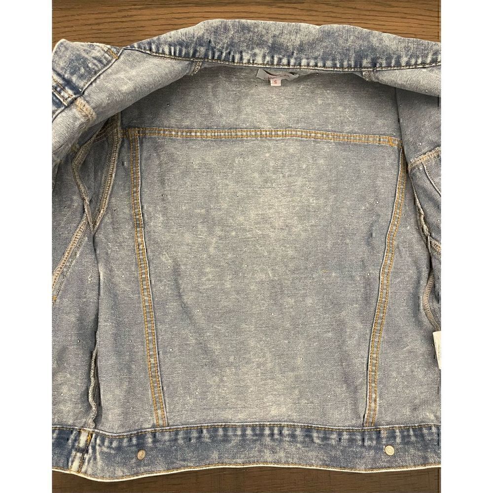 Jess Lea Rhinestone Light Wash Denim Jacket - Picture 2 of 12